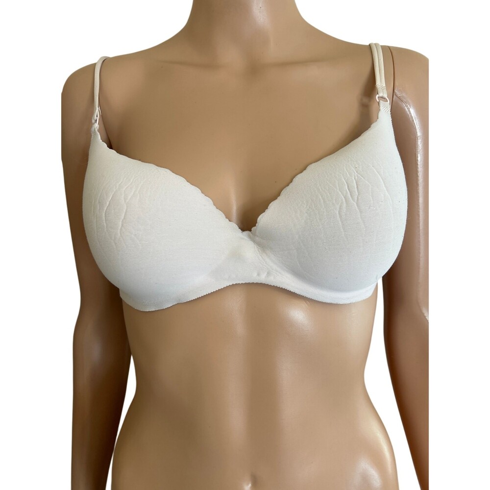 Angels Secret Embrace 34C Pale pink scalloped edge underwire lightly padded